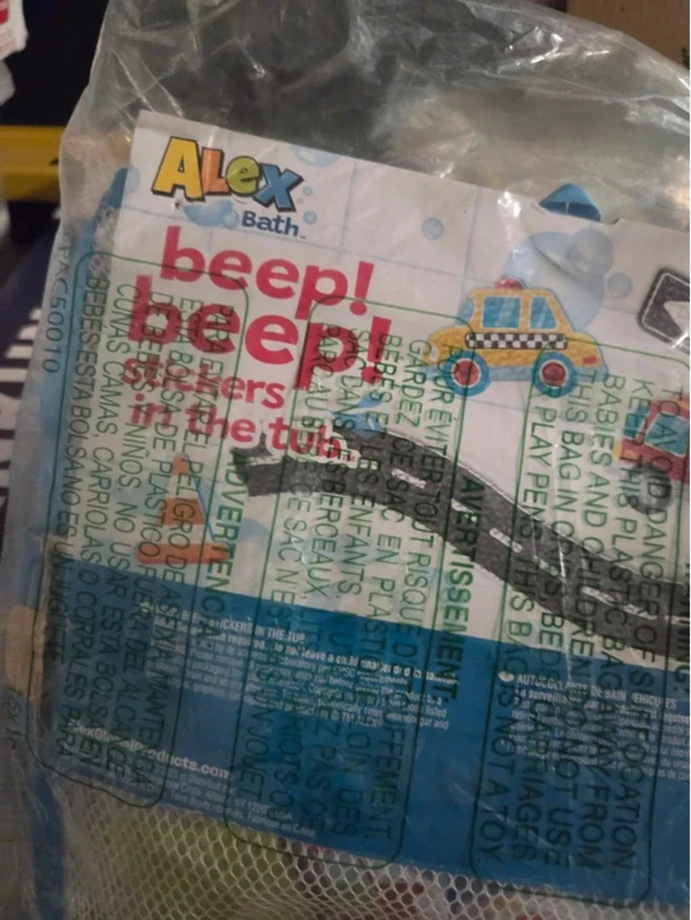 Kids beep beep , bath , time , fun sticks to tub and tile